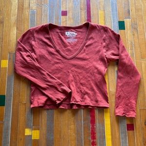 Long Sleeve Ribbed Tee